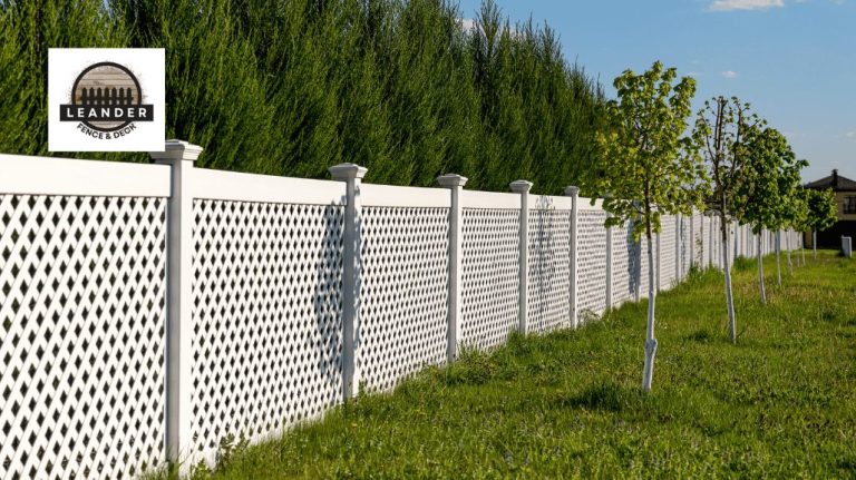 wooden lattice fence
